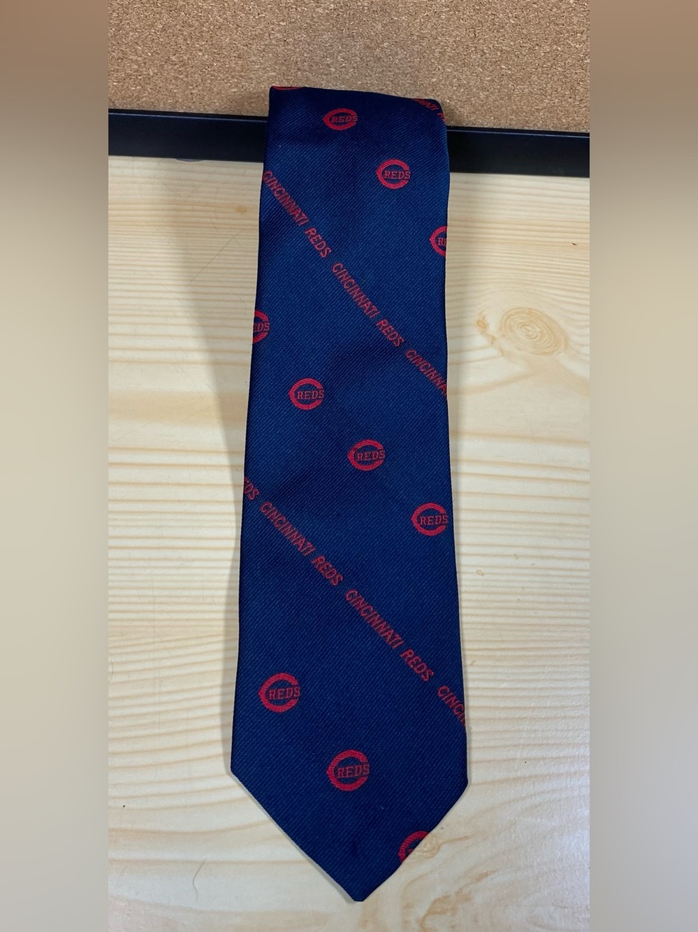 Cincinnati Reds Prince Consort Made By Schreter Vintage 100% Polyester Neck Tie